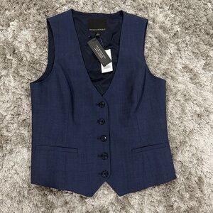 NWT Banana Republic Navy Button Front Vest